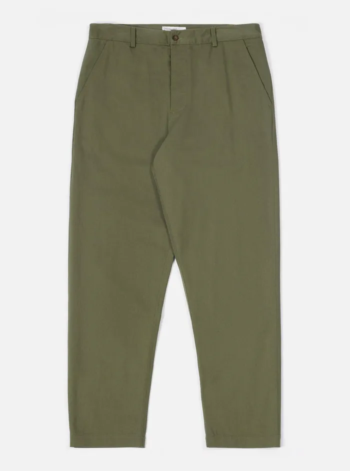 Cotton Twill Men Universal Works Universal Works Military Chino In Light Olive Twill