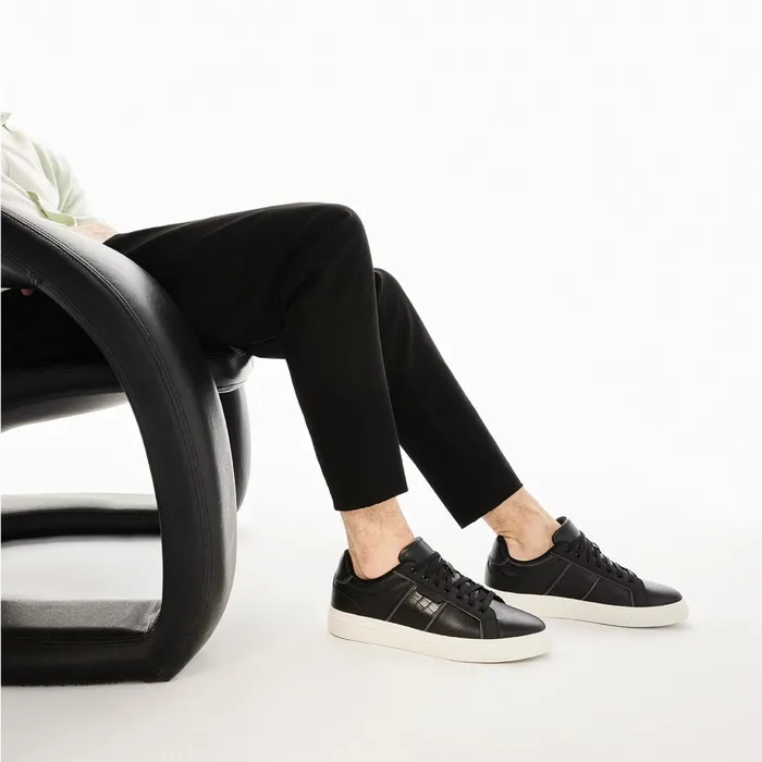 Courtline Black Synthetic Mixed Material Men ALDO Sneakers