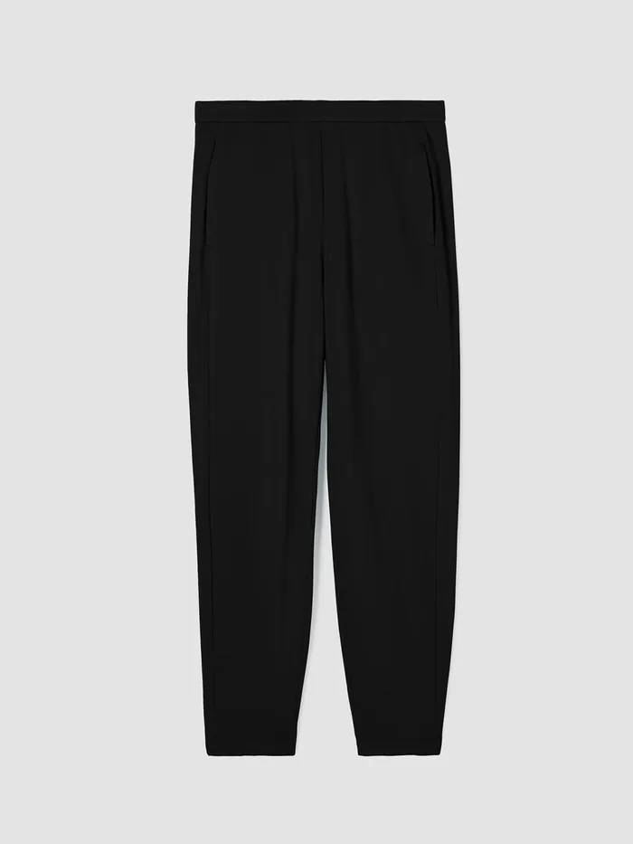 Cozy Brushed Terry Hug Slouchy Pant Black Women Eileen Fisher Pants Shorts and Jumpsuits