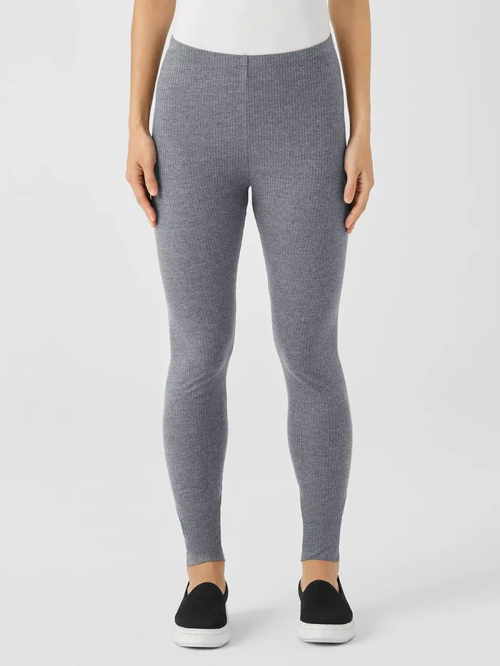 Cozy Stretch Rib Leggings Ash Women Eileen Fisher Pants Shorts and Jumpsuits