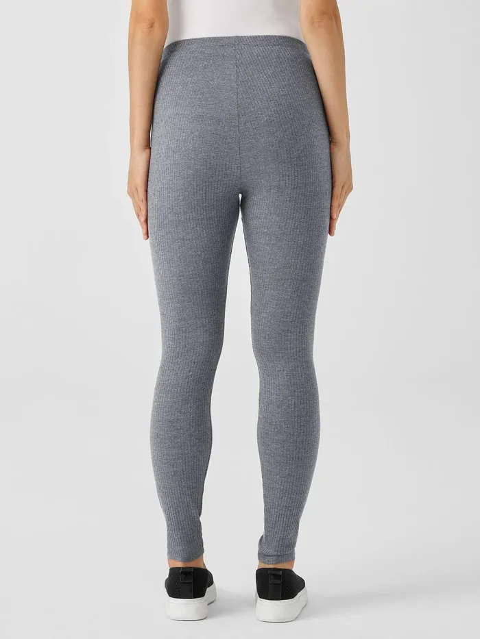 Cozy Stretch Rib Leggings Ash Women Eileen Fisher Pants Shorts and Jumpsuits