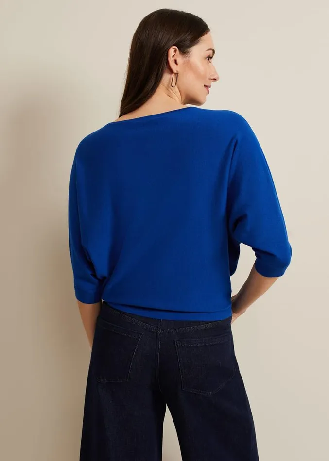 Cristine Knit Jumper Cobalt Women Phase Eight Knitwear