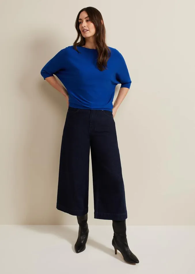 Cristine Knit Jumper Cobalt Women Phase Eight Knitwear