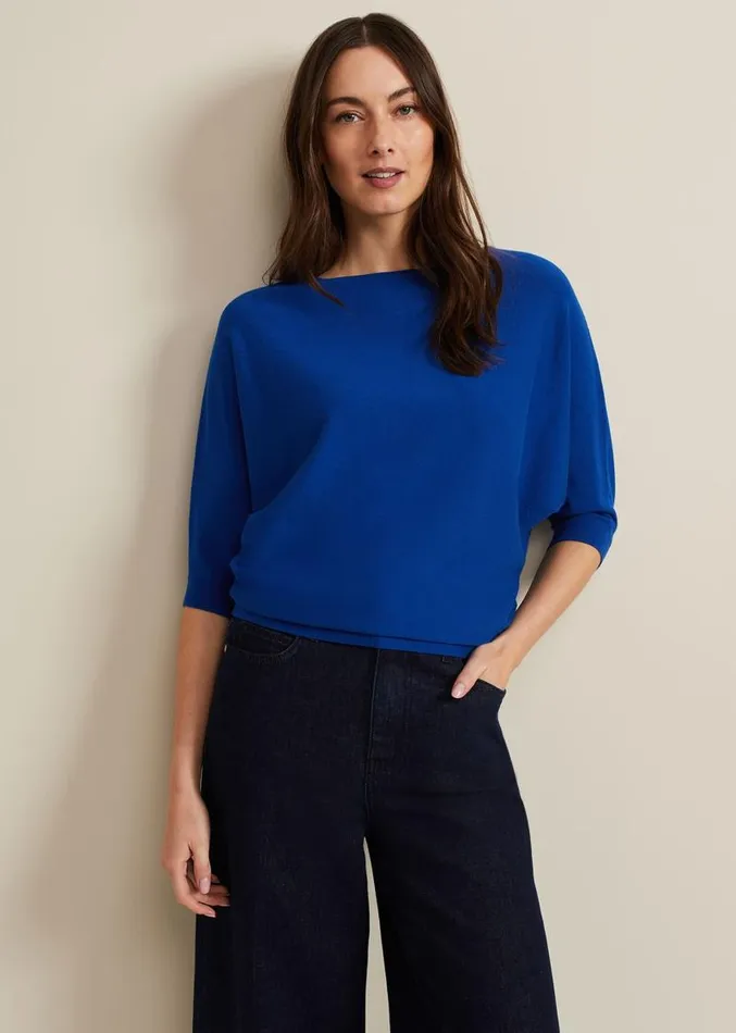 Cristine Knit Jumper Cobalt Women Phase Eight Knitwear