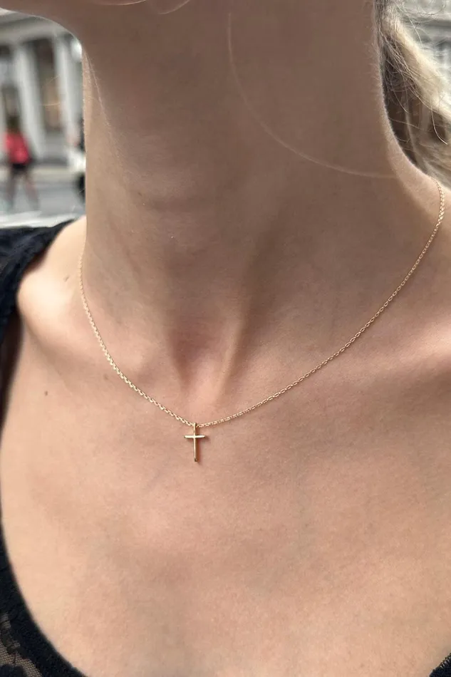 Cross Necklace Gold Women Brandy Melville Jewelry