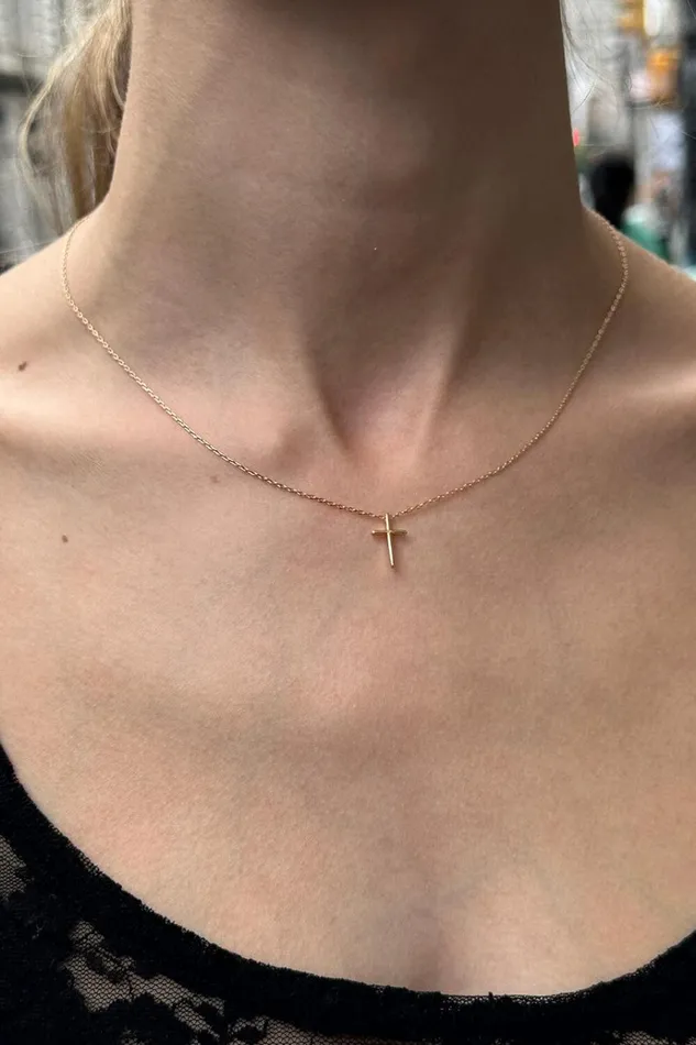 Cross Necklace Gold Women Brandy Melville Jewelry