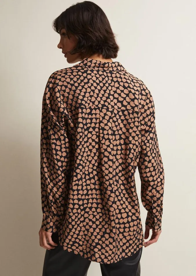 Darcie Heart Shirt Blackcamel Women Phase Eight Shirts and Blouses