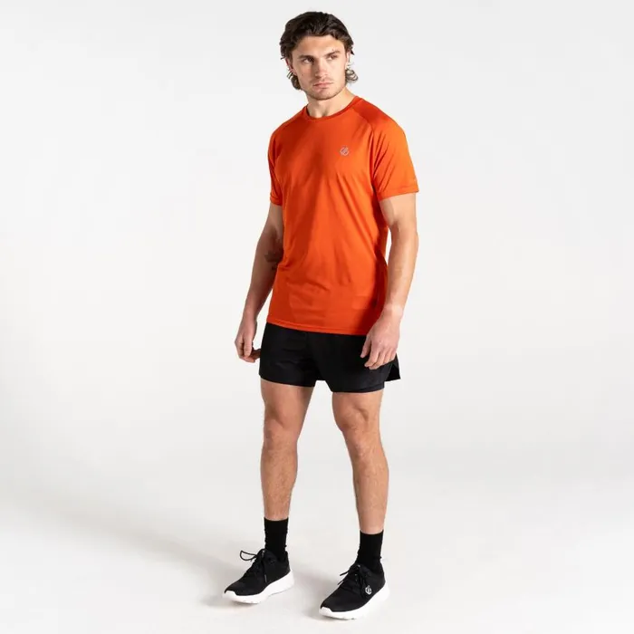 Dare 2b Accelerate Fitness TShirt Tuscan Red Men Gym Tops