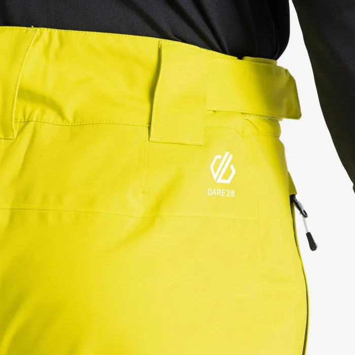 Dare 2b Achieve II Recycled Ski Pants Neon Spring Yellow Men Ski Trousers and Salopettes