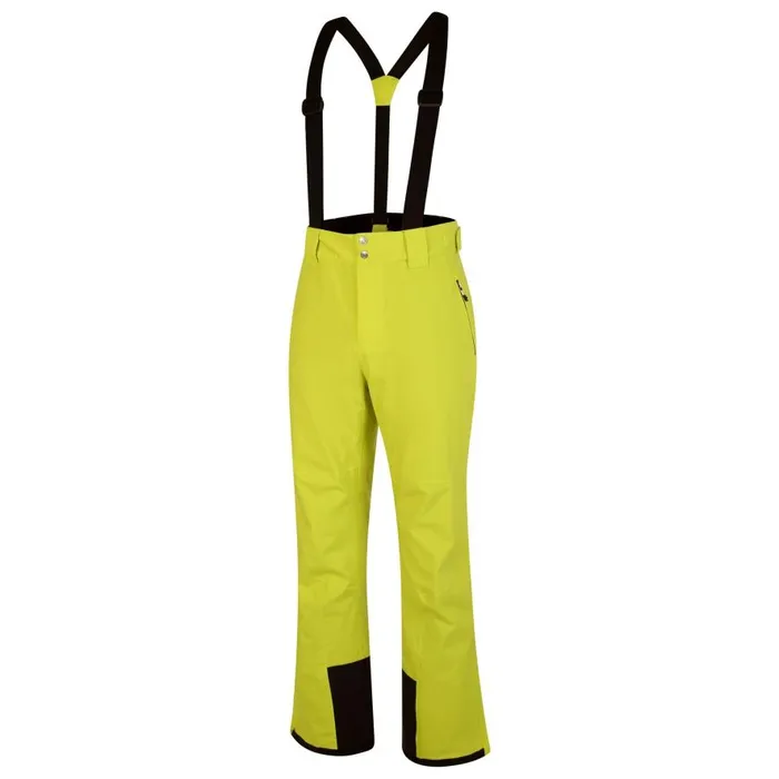 Dare 2b Achieve II Recycled Ski Pants Neon Spring Yellow Men Ski Trousers and Salopettes