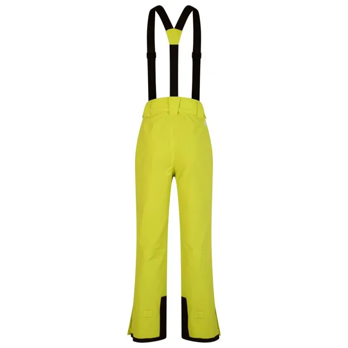 Dare 2b Achieve II Recycled Ski Pants Neon Spring Yellow Men Ski Trousers and Salopettes