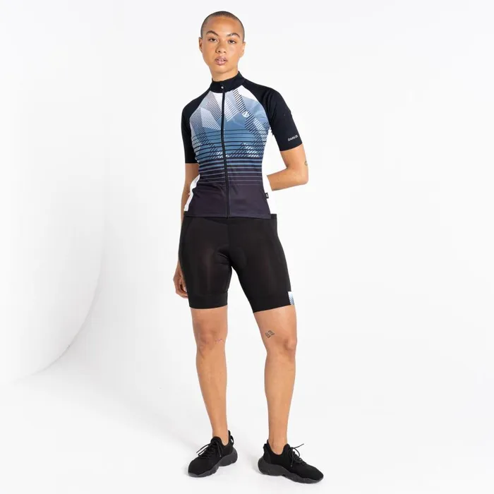 Dare 2b AEP Prompt Lightweight Jersey Black Empowered Print Women Cycling Jerseys