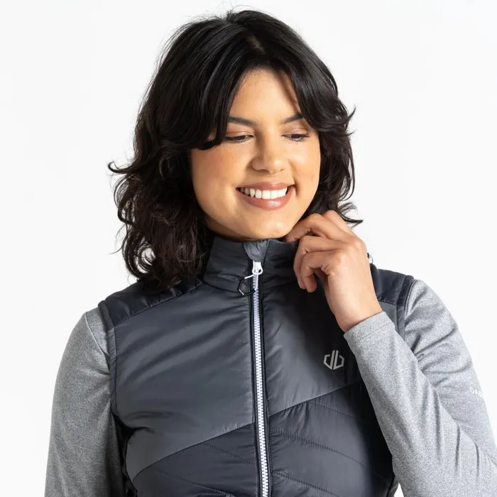 Dare 2b Ascending Padded Gilet Ebony Grey Black Women Gilets