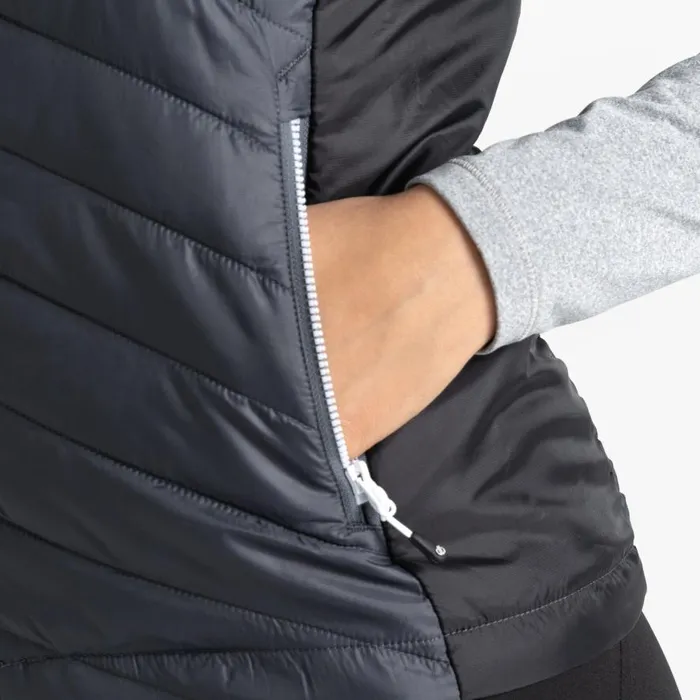 Dare 2b Ascending Padded Gilet Ebony Grey Black Women Gilets