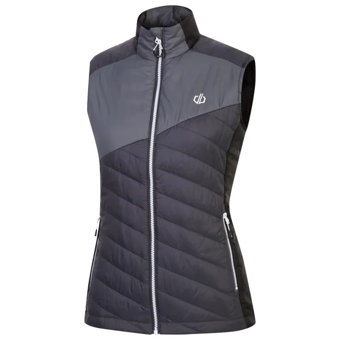 Dare 2b Ascending Padded Gilet Ebony Grey Black Women Gilets