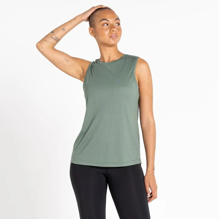 Dare 2b Capacity Fitness Tank Duck Green Women Gym Tops