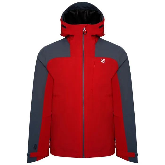 Dare 2b Diluent Era Waterproof Jacket Danger Red Orion Grey Men Waterproof Jackets