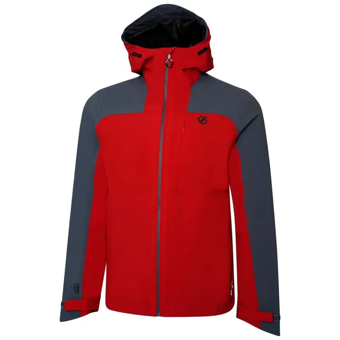 Dare 2b Diluent Era Waterproof Jacket Danger Red Orion Grey Men Waterproof Jackets