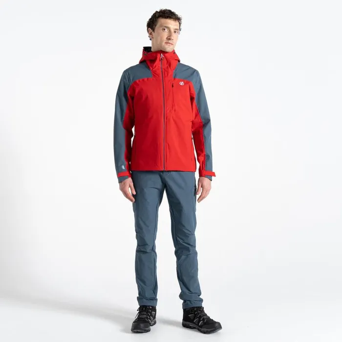 Dare 2b Diluent Era Waterproof Jacket Danger Red Orion Grey Men Waterproof Jackets