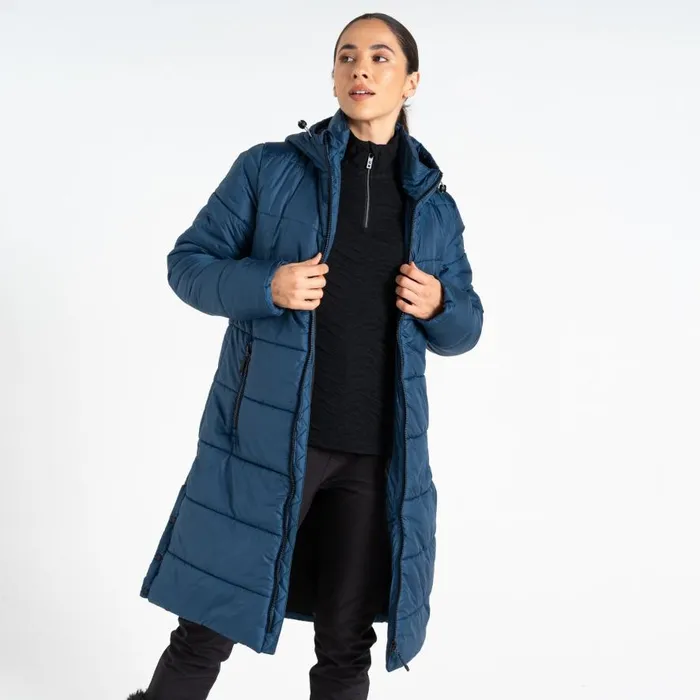 Dare 2b Distinguish Baffled Jacket Moonlight Denim Women Insulated Jackets