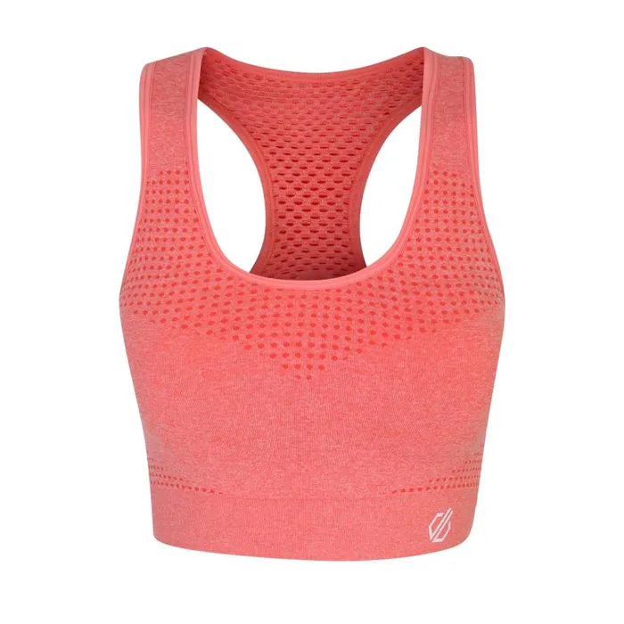 Dare 2b Don039t Sweat It II Sports Bra Apricot Blush Marl Women Gym Tops