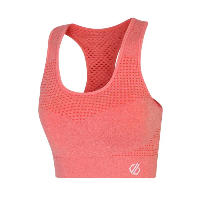 Dare 2b Don039t Sweat It II Sports Bra Apricot Blush Marl Women Gym Tops