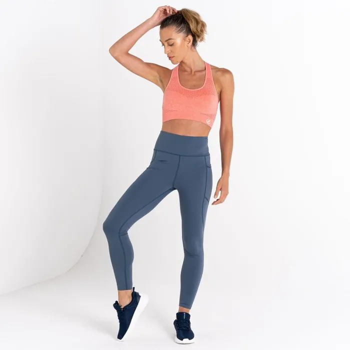 Dare 2b Don039t Sweat It II Sports Bra Apricot Blush Marl Women Gym Tops
