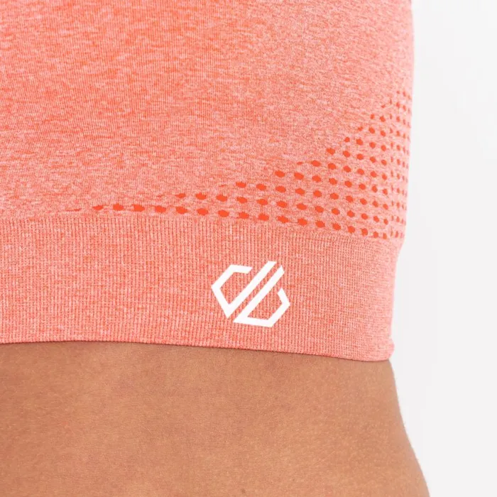 Dare 2b Don039t Sweat It II Sports Bra Apricot Blush Marl Women Gym Tops