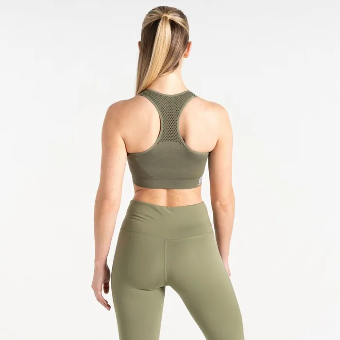 Dare 2b Don039t Sweat It II Sports Bra Olivine Green Women Medium Impact