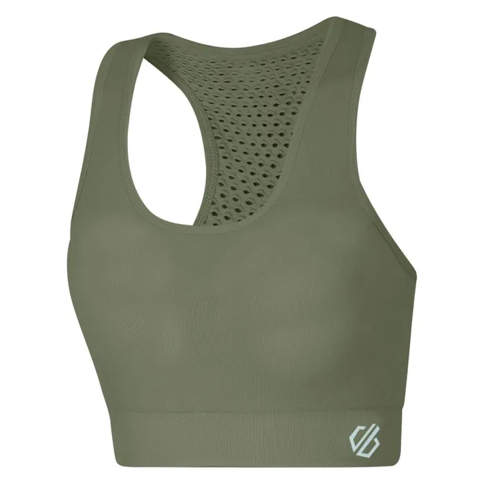 Dare 2b Don039t Sweat It II Sports Bra Olivine Green Women Medium Impact