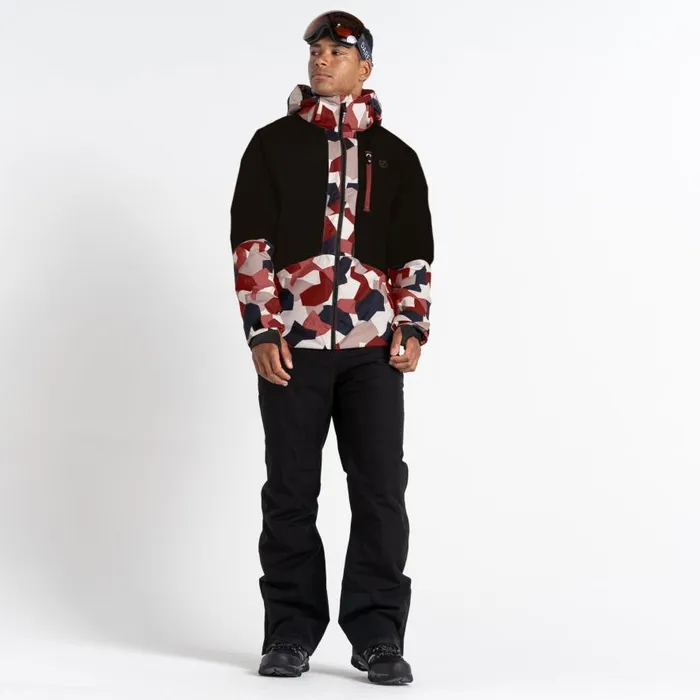 Dare 2b Edge Ski Jacket Black Clay Geo Men Ski Jackets