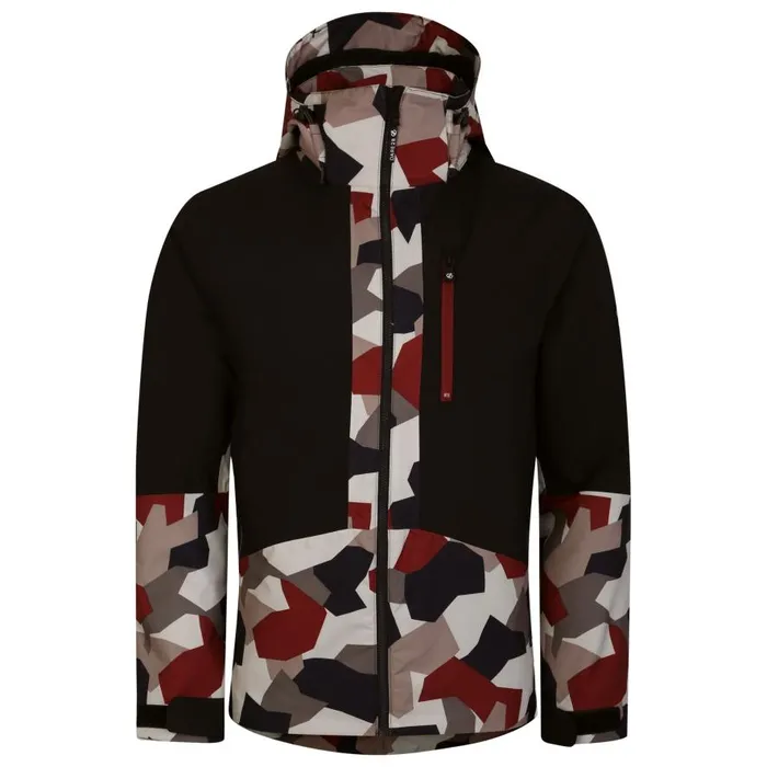Dare 2b Edge Ski Jacket Black Clay Geo Men Ski Jackets