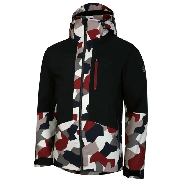 Dare 2b Edge Ski Jacket Black Clay Geo Men Ski Jackets