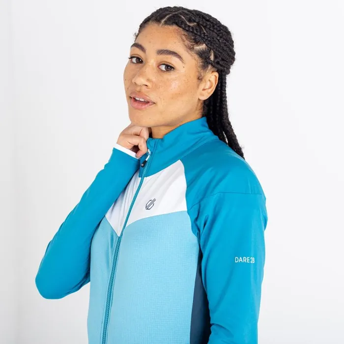 Dare 2b Elation II Recycled Core Stretch Crystal Seas Capri Blue Women Midlayers