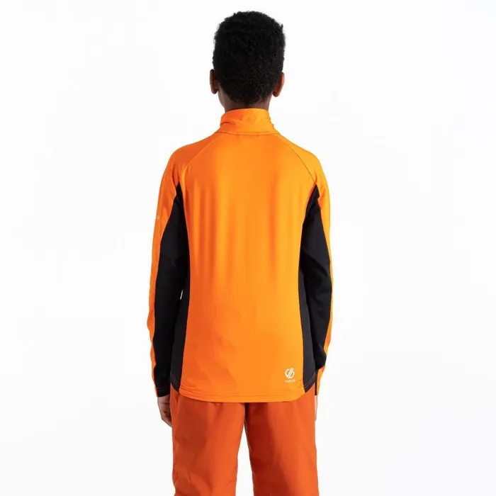 Dare 2b Emergent Core Stretch Midlayer Orange Black Kids Fleece