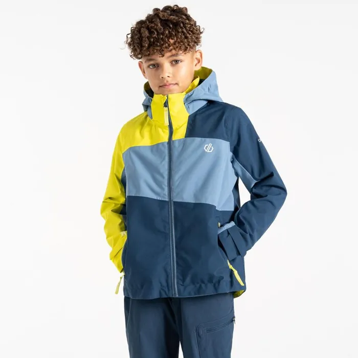 Dare 2b Explore II Waterproof Jacket Coronet Blue Moonlight Denim Kids Waterproof Jackets