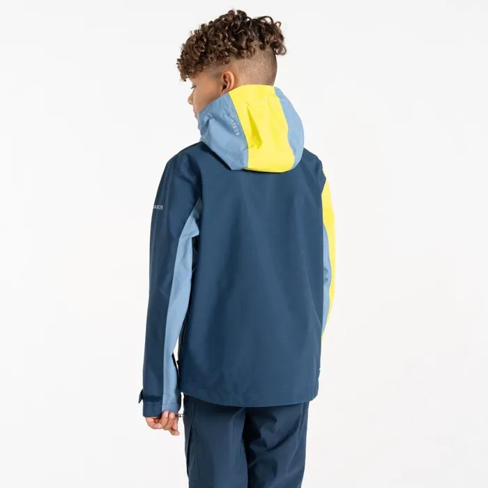 Dare 2b Explore II Waterproof Jacket Coronet Blue Moonlight Denim Kids Waterproof Jackets