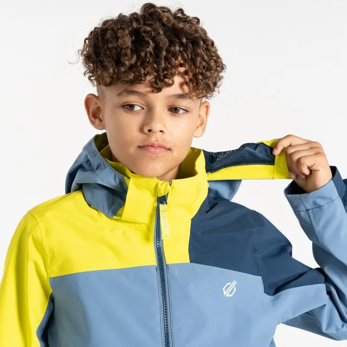 Dare 2b Explore II Waterproof Jacket Coronet Blue Moonlight Denim Kids Waterproof Jackets