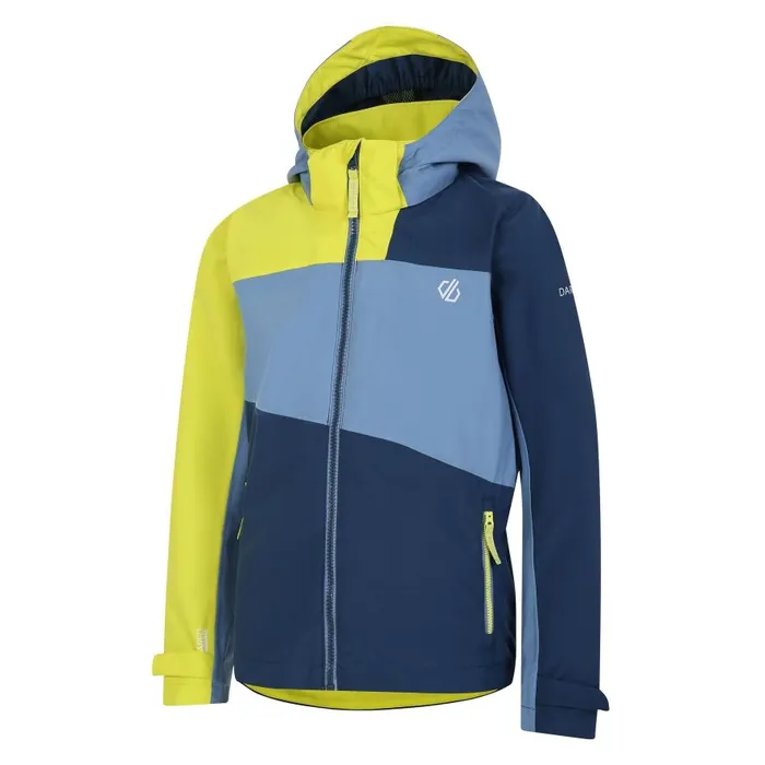 Dare 2b Explore II Waterproof Jacket Coronet Blue Moonlight Denim Kids Waterproof Jackets
