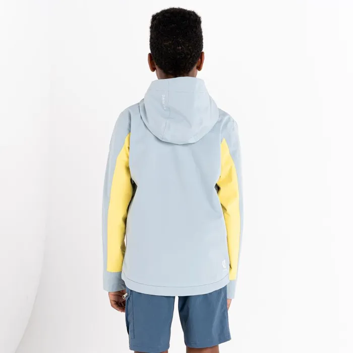 Dare 2b Explore Waterproof Jacket Orion Grey Electric Yellow Kids Waterproof Jackets