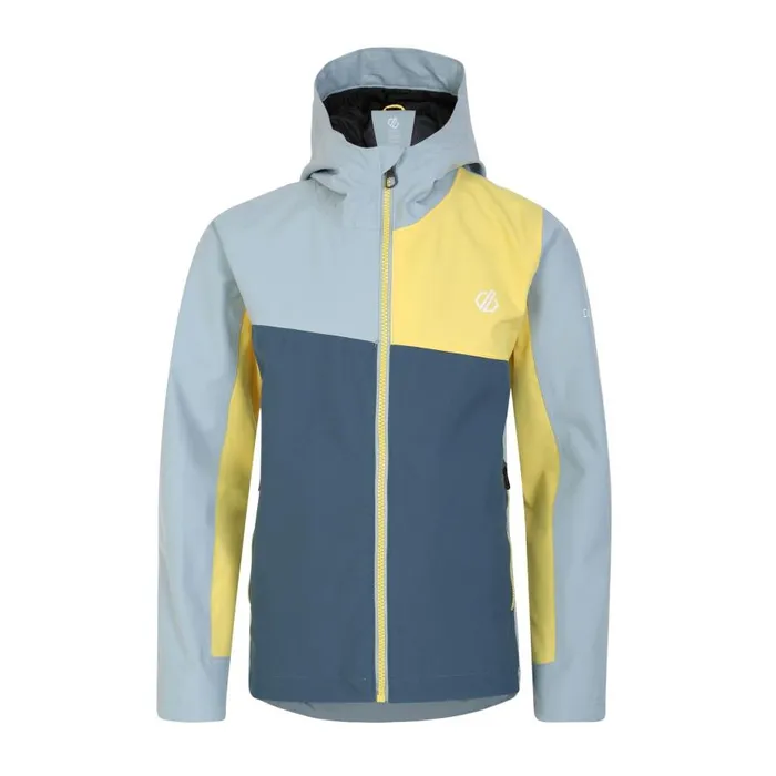 Dare 2b Explore Waterproof Jacket Orion Grey Electric Yellow Kids Waterproof Jackets