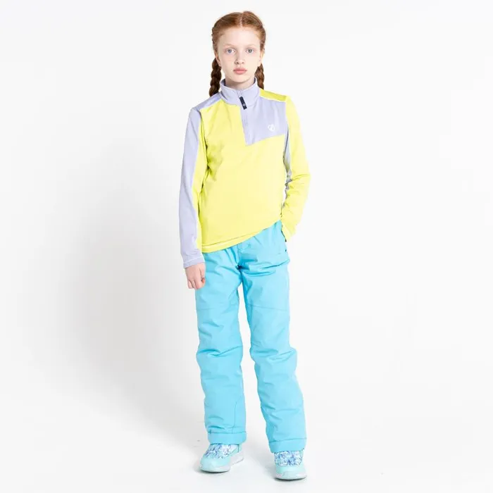 Dare 2b Formate II Core Stretch Midlayer Cosmic Lilac Wild Lime Kids Fleece