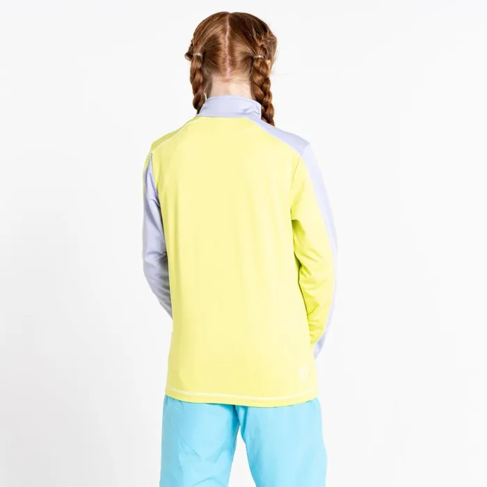 Dare 2b Formate II Core Stretch Midlayer Cosmic Lilac Wild Lime Kids Fleece