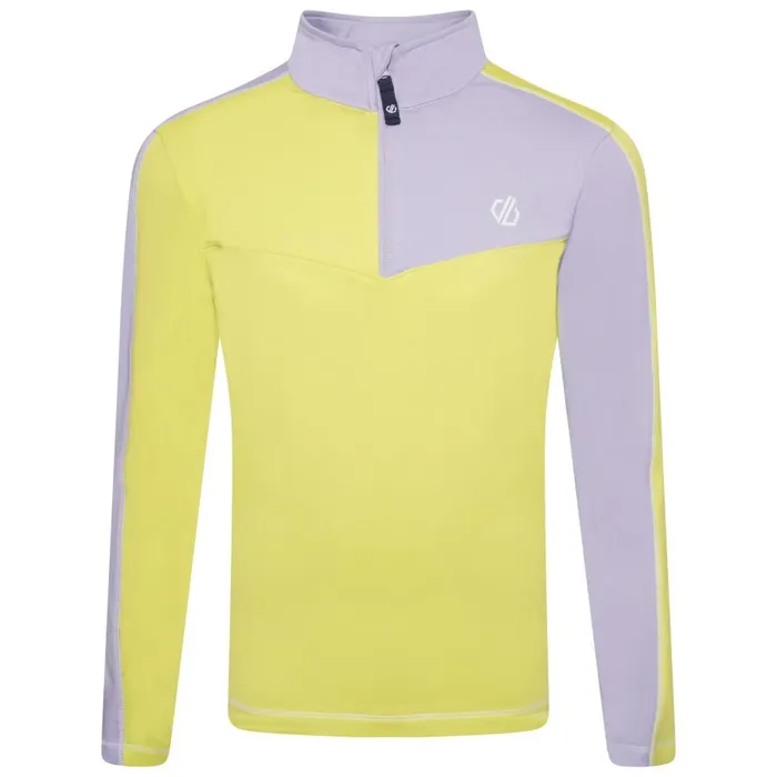 Dare 2b Formate II Core Stretch Midlayer Cosmic Lilac Wild Lime Kids Fleece