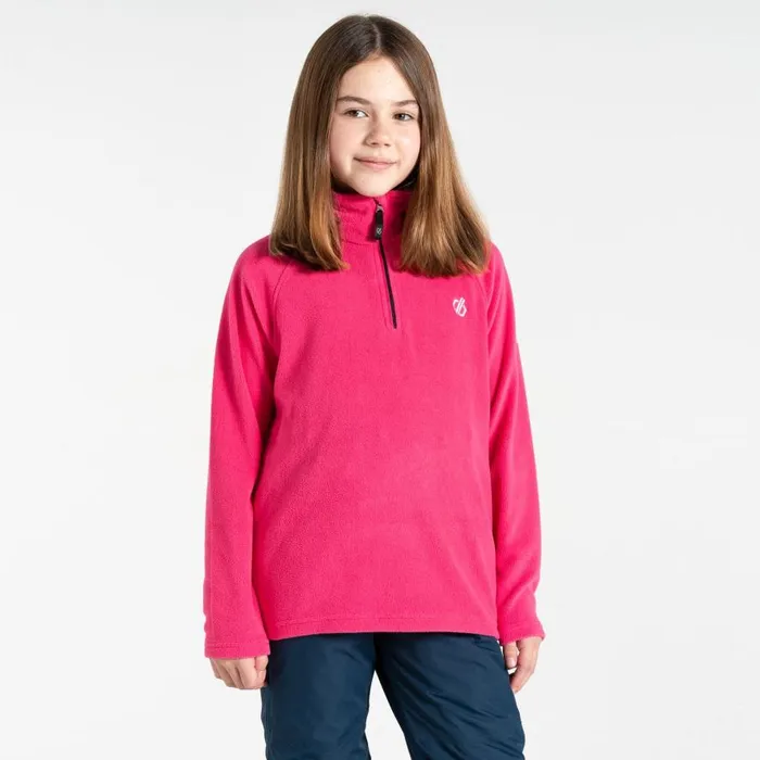 Dare 2b Freehand Half Zip Fleece Pure Pink Kids Fleece
