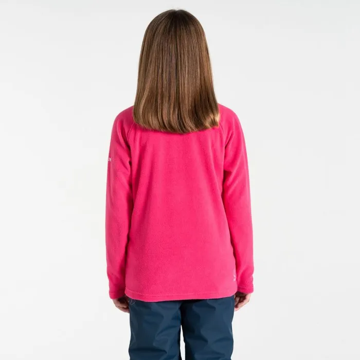 Dare 2b Freehand Half Zip Fleece Pure Pink Kids Fleece