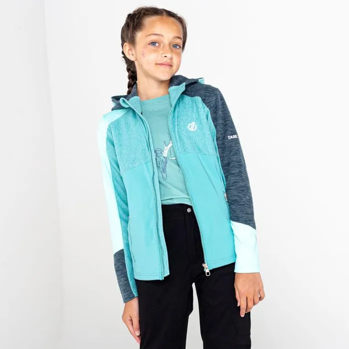 Dare 2b Hero Recycled Core Stretch Midlayer Aqua Splash Meadowbrook Kids Fleece