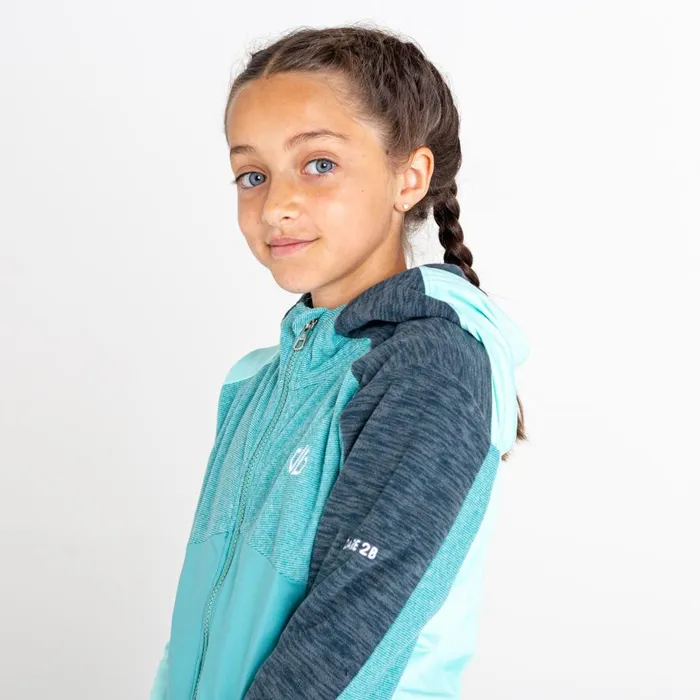 Dare 2b Hero Recycled Core Stretch Midlayer Aqua Splash Meadowbrook Kids Fleece
