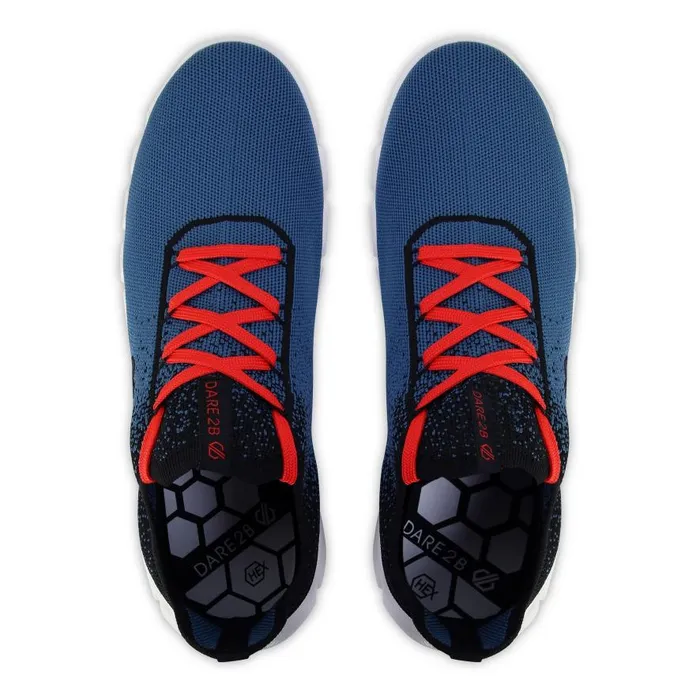 Dare 2b HexAt Recycled Trainers Stellar Blue Burnt Salmon Men Trainers