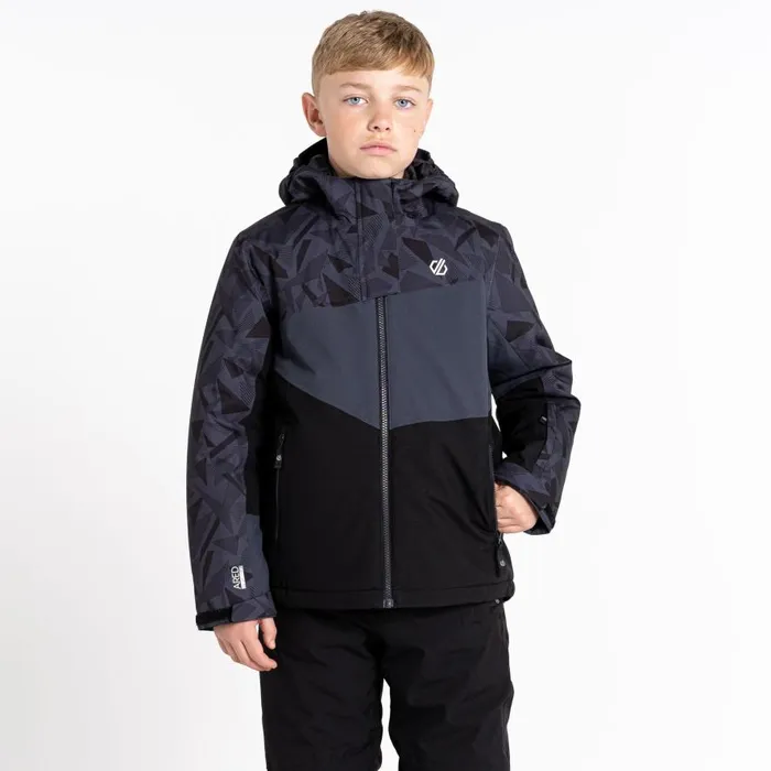 Dare 2b Humour II Ski Jacket Black Geo Print Kids Insulated Jackets
